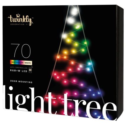 Twinkly - LED RGBW Stmievateľný vonkajší vianočný stromček LIGHT TREE 70xLED IP44 Wi-Fi