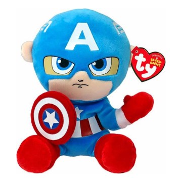 TY - Plyšová hračka SOFT CAPTAIN AMERICA Marvel 15 cm