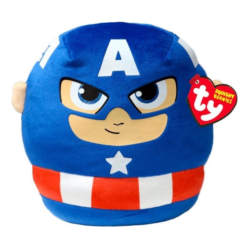 TY - Plyšová hračka Squishy CAPTAIN AMERICA 22 cm