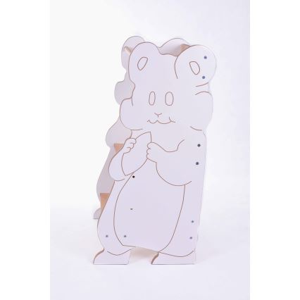 Učiaca veža HAMSTER biela/javor