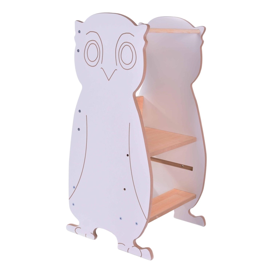 Učiaca veža OWL biela/javor