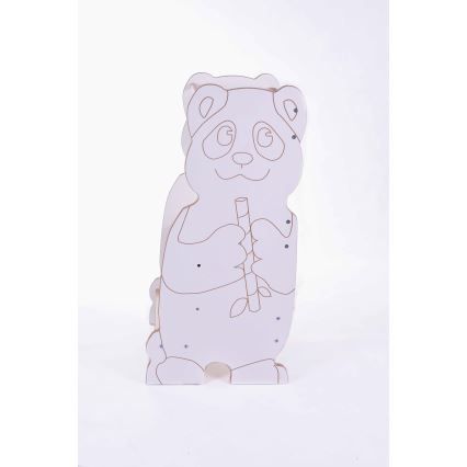 Učiaca veža PANDA biela/javor