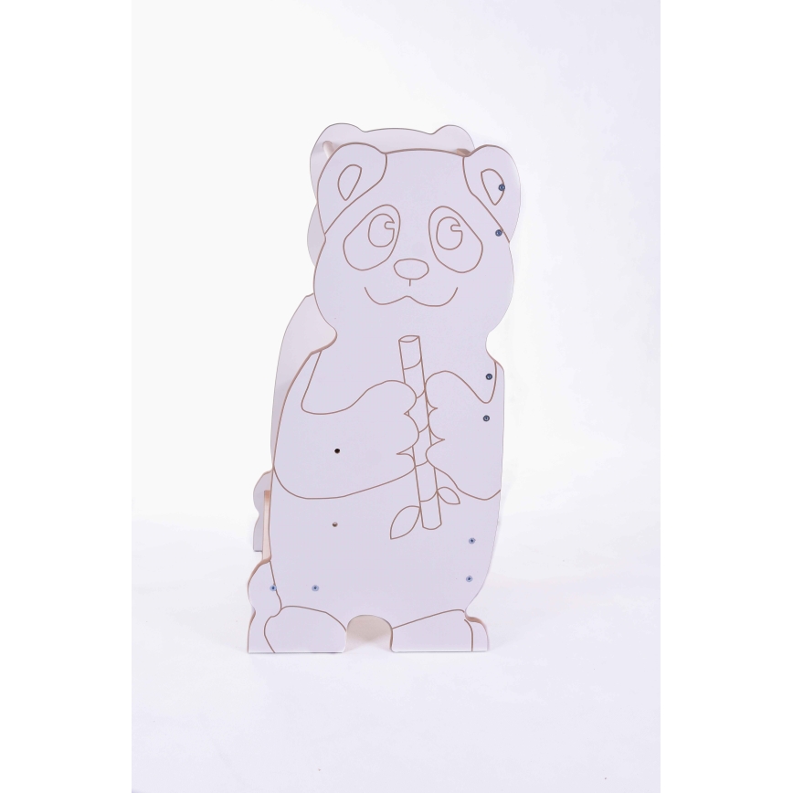 Učiaca veža PANDA biela/javor
