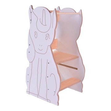 Učiaca veža UNICORN biela/javor