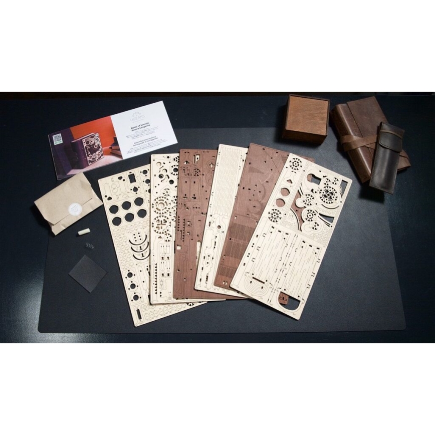 Ugears - 3D drevené mechanické puzzle Kniha tajomstiev