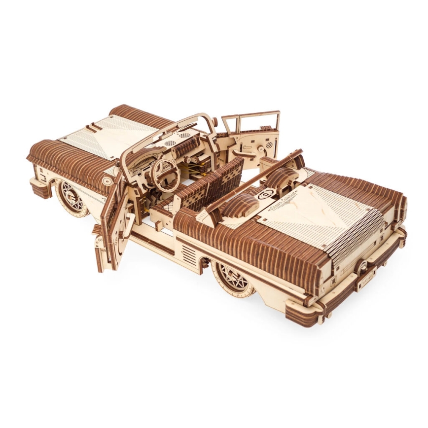 Ugears - 3D drevenené mechanické puzzle Cabriolet