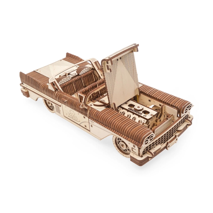 Ugears - 3D drevenené mechanické puzzle Cabriolet