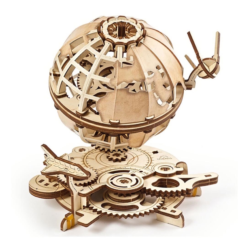 Ugears - 3D drevenené mechanické puzzle Glóbus