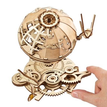 Ugears - 3D drevenené mechanické puzzle Glóbus