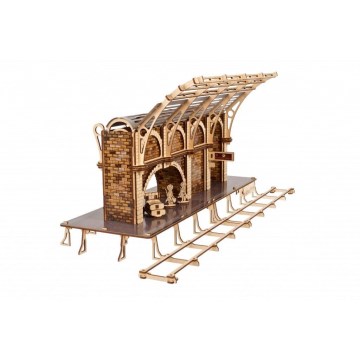 Ugears - 3D drevenené mechanické puzzle Harry Potter vlakové nástupisko