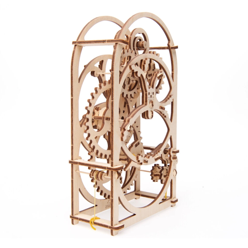 Ugears - 3D drevenené mechanické puzzle Hodinový strojček