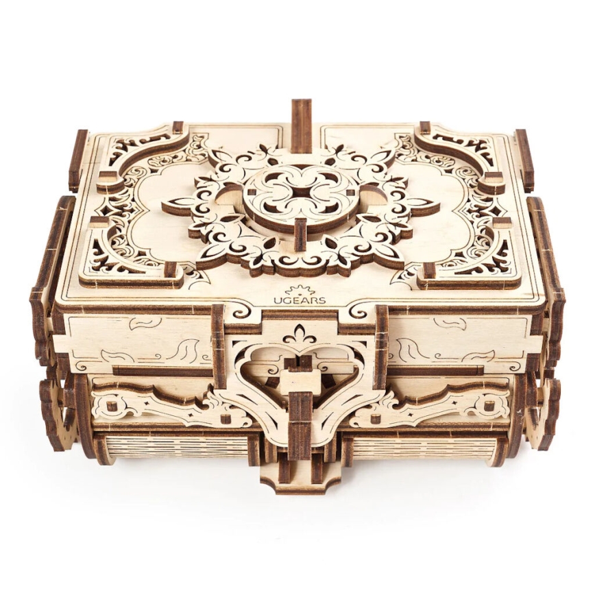 Ugears - 3D drevenené mechanické puzzle Starožitná šperkovnica