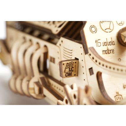 Ugears - 3D drevenené mechanické puzzle U9 Auto Grand Prix