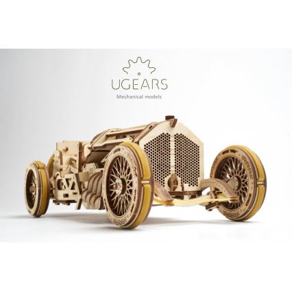 Ugears - 3D drevenené mechanické puzzle U9 Auto Grand Prix