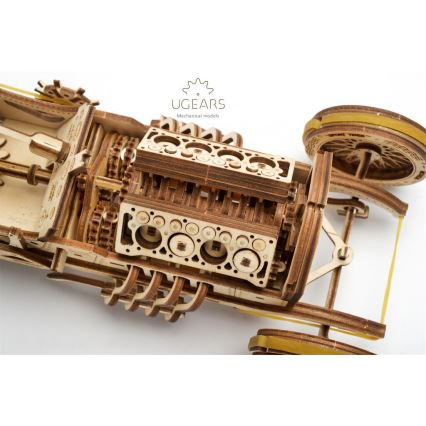 Ugears - 3D drevenené mechanické puzzle U9 Auto Grand Prix