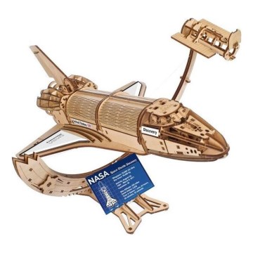 Ugears - 3D drevenené mechanické puzzle Vesmírny raketoplán NASA