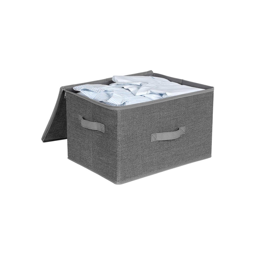Úložný box so zipsom 3 ks CURAN sivý
