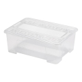 Úložný box TEX BOX 10 l priehľadný