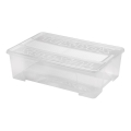 Úložný box TEX BOX 28 l priehľadný