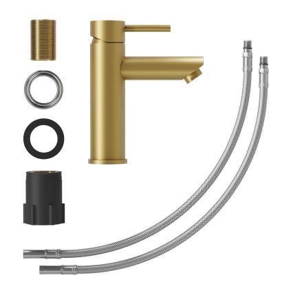 Umývadlová batéria RINGSTED 17,8 cm, kartáčovaná mosadz