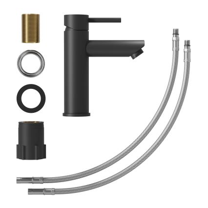 Umývadlová batéria RINGSTED 17,8 cm matná čierna