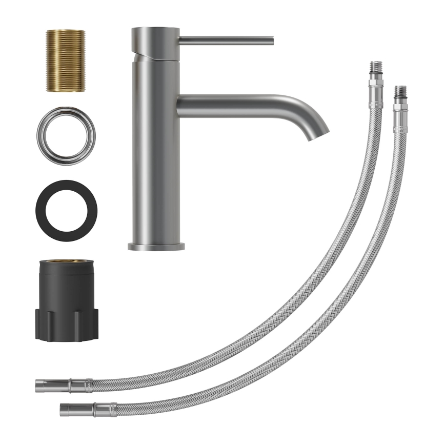 Umyvadlová batéria SOVANG 18,3 cm práškovo sivá