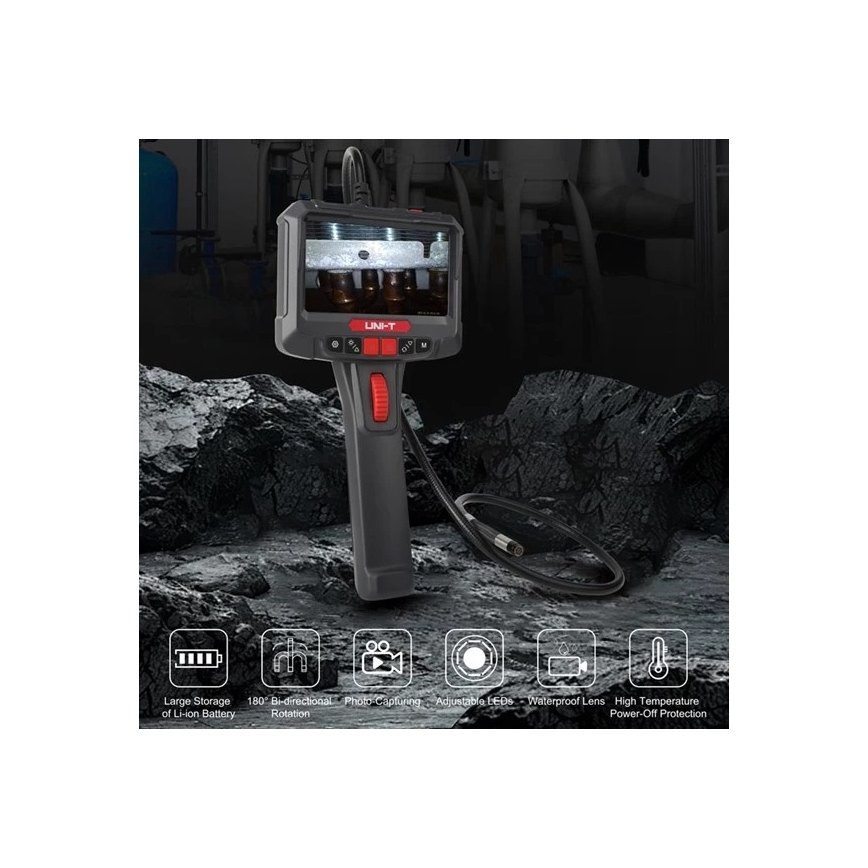 Uni-T UT663B - endoskop 3,7 V, 3000 mAh, IP67, 3 m