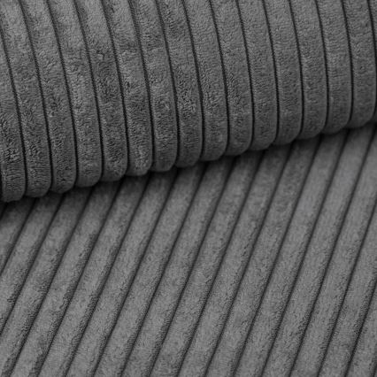 Univerzálna rohová rozkladacia sedacia súprava do L s úložným priestorom SALVADA tmavosivá