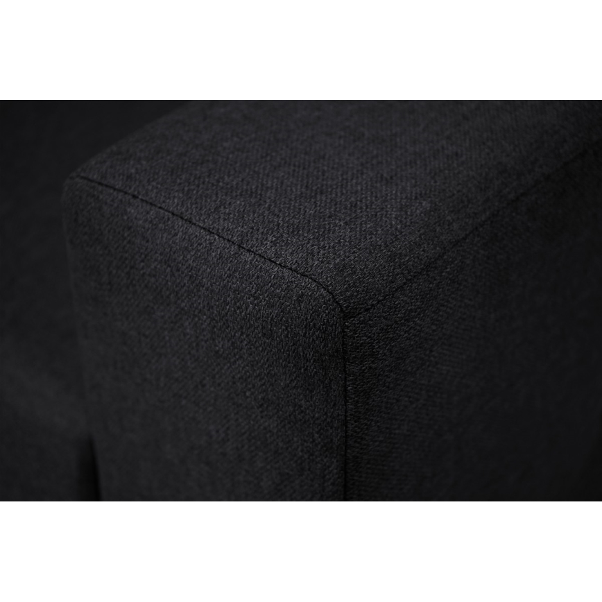 Univerzálna rohová sedacia súprava s funkciou spania a úložným priestorom SEVILLA antracit