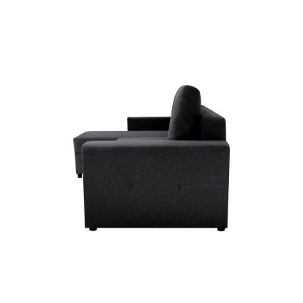Univerzálna rohová sedacia súprava s funkciou spania a úložným priestorom SEVILLA antracit