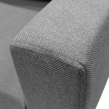 Univerzálna rozkladacia rohová sedacia súprava SEYA do tvaru U, sivá, s úložným priestorom