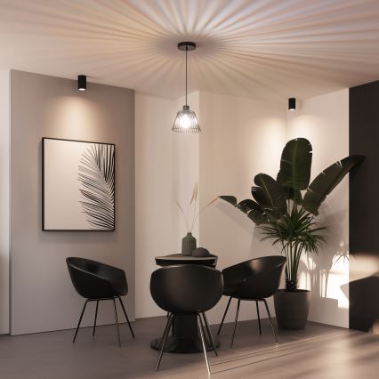 Univerzálne tienidlo CURITIBA pr. 21 cm čierne