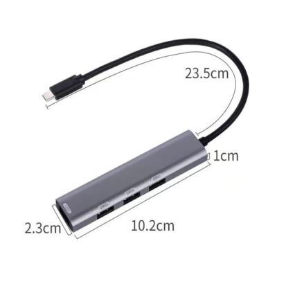USB-C hub 4 v 1 s Power Delivery 100 W