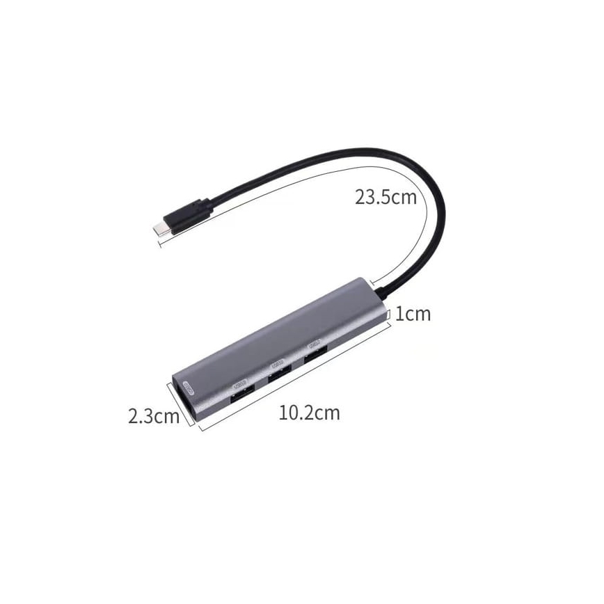 USB-C hub 4 v 1 s Power Delivery 100 W