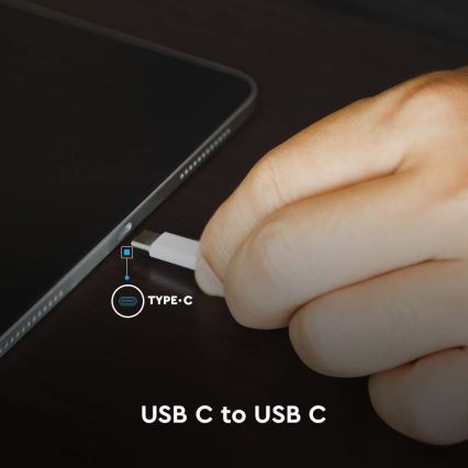 USB-C kábel s LED displejom 100W 1m