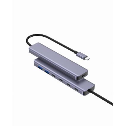 USB-C rozbočovač 7 v 1 s Power Delivery 100 W