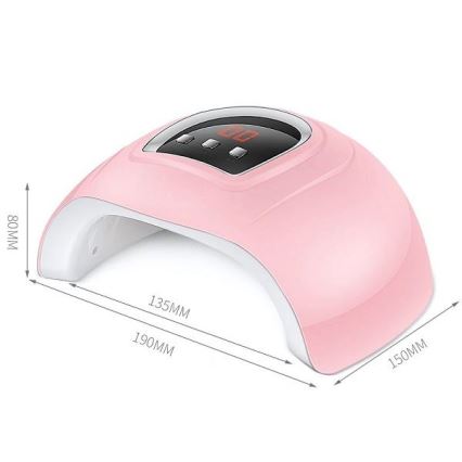 UV lampa na nechty 54W/5V ružová