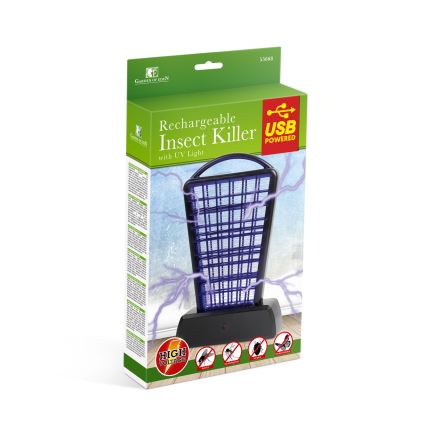 UV lapač hmyzu 1000 mAh/5V čierny