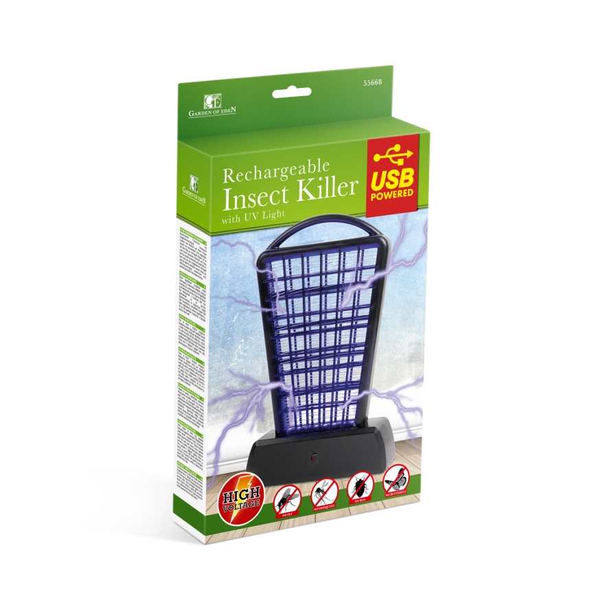 UV lapač hmyzu 1000 mAh/5V čierny