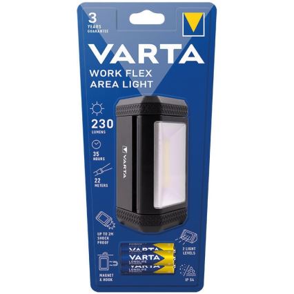 Varta 17648101421 - LED Prenosná svietidlo WORK FLEX AREA LIGHT LED/3xAA IP54