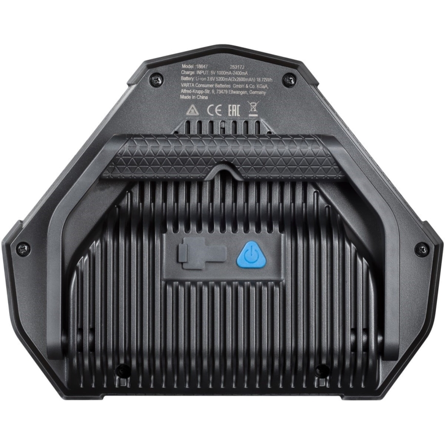 Varta 18647101401 - LED Prenosné pracovné svietidlo WORK FLEX LED/12W/5V 5200 mAh IP54