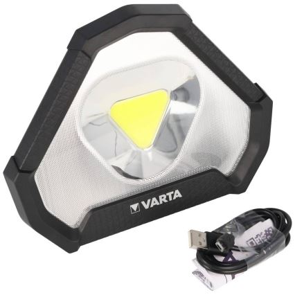 Varta 18647101401 - LED Prenosné pracovné svietidlo WORK FLEX LED/12W/5V 5200 mAh IP54