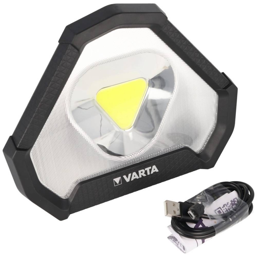 Varta 18647101401 - LED Prenosné pracovné svietidlo WORK FLEX LED/12W/5V 5200 mAh IP54