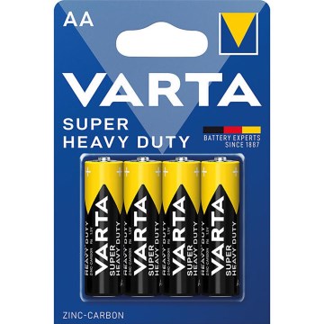 Varta 2006 - 4 ks Zinkovo-uhlíková batéria SUPER HEAVY DUTY AA 1,5V