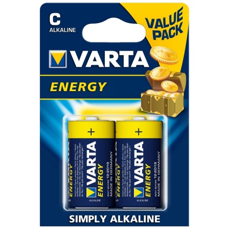 Varta 4114 - 2 ks Alkalická batéria ENERGY C 1,5V