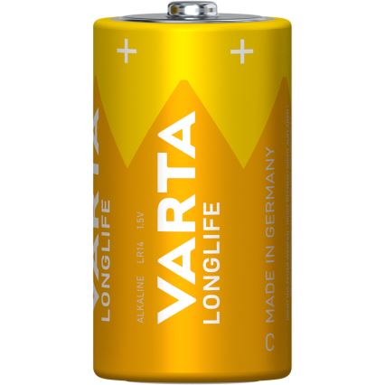 Varta 4114101422 - 2 ks Alkalické batérie LONGLIFE LR14/C 1,5V