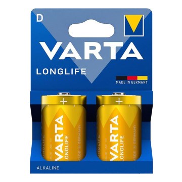 Varta 4120101422 - 2 ks Alkalické batérie LONGLIFE D 1,5V