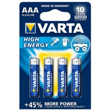 Varta 4903 - 4 ks Alkalická batéria HIGH ENERGY AAA 1,5V