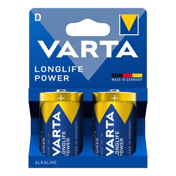 Varta 4920121422 - 2 ks Alkalické batérie LONGLIFE POWER LR20/D 1,5V