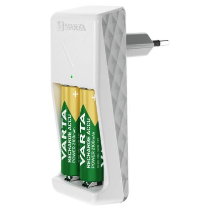 Varta 57656101401 - Nabíjačka batérií 2xAA/AAA 230V